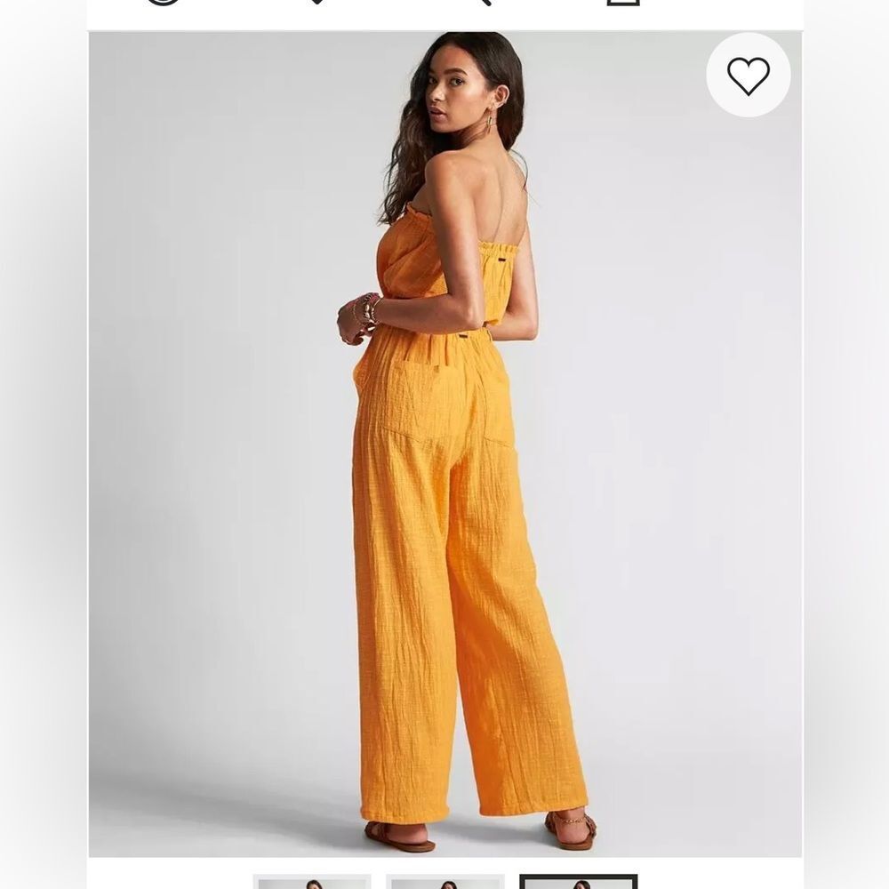 BILLABONG X SINCERELY‎ JULES Bring On Wide Leg Pants & top Cotton Mango Size M - Picture 3 of 16